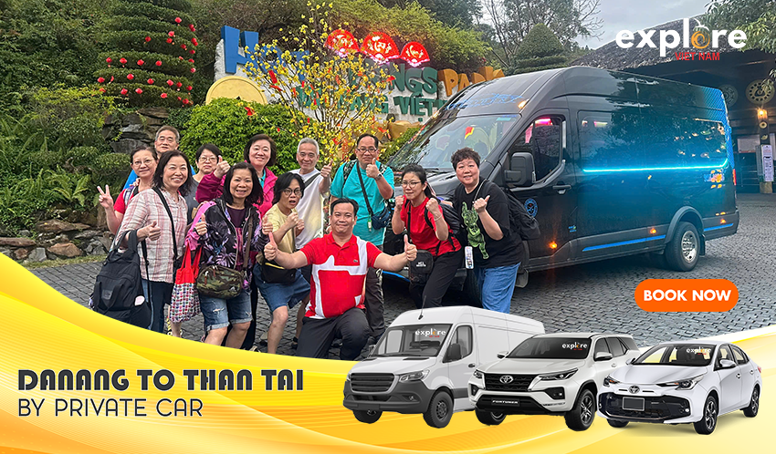Danang to Than Tai Hot Spring Park Private Car